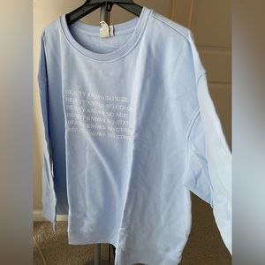Ava and Viv Sweatshirt in Baby Blue